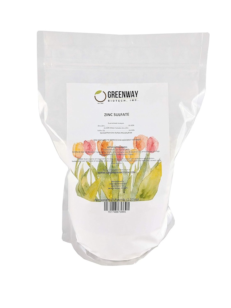 Greenway生物技术公司,硫酸锌粉35.5% 单水合物加16.5% 硫磺(5英镑)