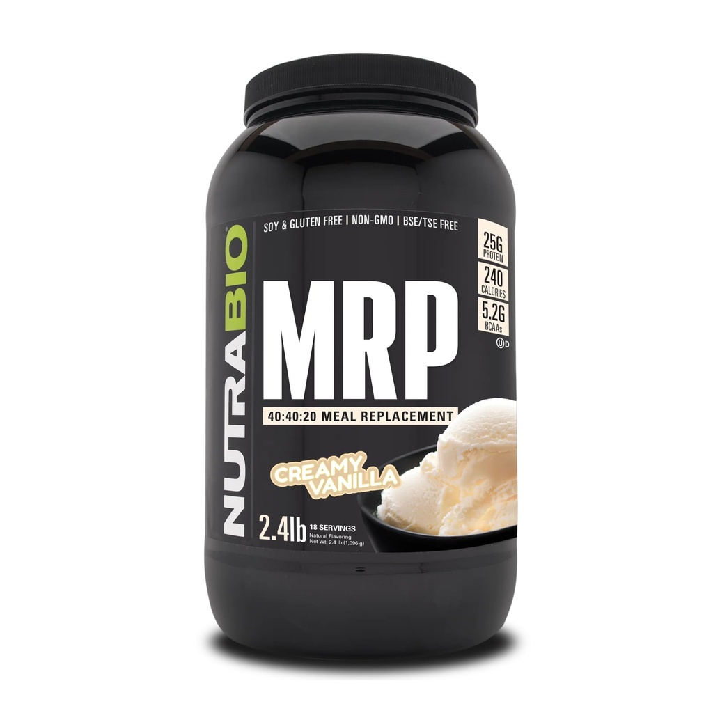 NutraBio MRP – 完全换食蛋白粉 - 蛋白换食蛋白摇晃 - 2.5 英镑 - 奶油香草
