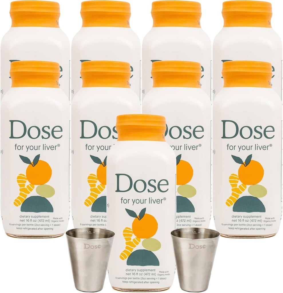 (原始内容存档于2018-09-21) (英语). DOSE for Your Liver Support Shot Q 非 GMO, Vegan, Gluten Free, Kosher Pareve & 16oz (9 Bottles) & 2oz Shot Glass (2 Glasses).