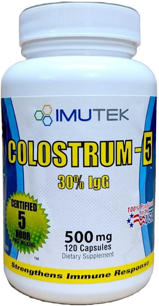 ImuTek Colostrum Powder, 120 Capsules