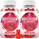 Berberine Gummys 配色兰桂 1500mg 高概率 柏柏林 HCL 配色和代谢支持 糖无糖 拉斯贝里 Flavor - 120 Counter