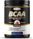 最初的BCAA粉2:1:1:1 - 用于肌肉建筑和回收的分链氨酸,脂肪燃烧支持 - 水果冲刺和西瓜(45种)