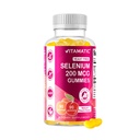 维生素Yeast Free Selenium Gummys 200mcg作为Selenomethionine 补充基本轨迹矿物,具有高级吸收能力 90 Pectin Gummys