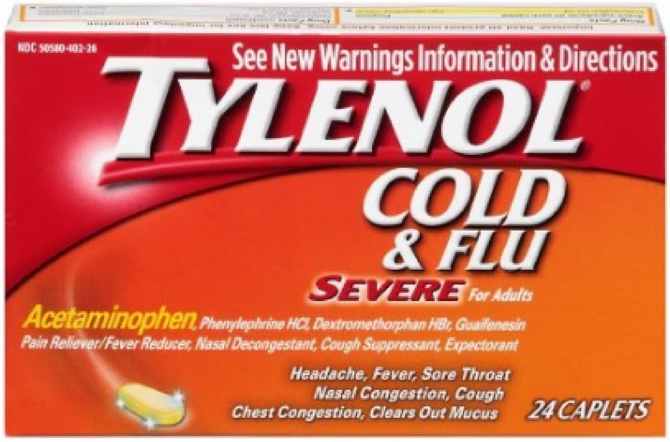 Tylenol Cold & Flu Sever 尺寸 24厘米 Tylenol Cold & Flu Sever 24厘米