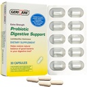 GeriCare Probiotic 消化支持 + 超强 20亿 CFU 拉科巴西勒斯 Rhamnosus R-11 Daily Probiotic + 保持你的消化系统平衡 + 30 Capsules