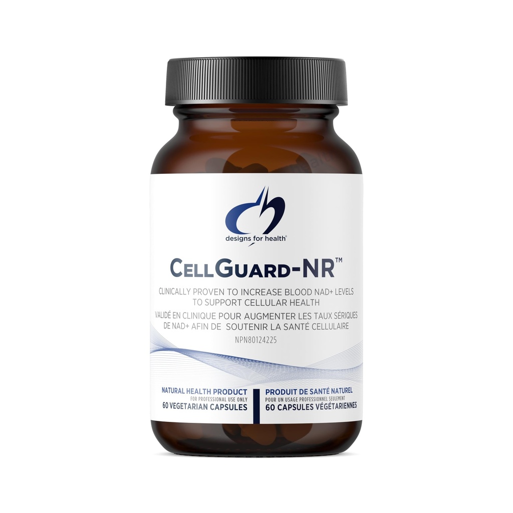 健康细胞保护-NR-NAD+补充-使用Resveratrol + Pterostilbene 的尼科蒂纳米德里博赛德氯化物设计,以支持细胞修复和健康老龄化(60 Vegan Capsules)