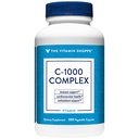 维生素店 C-1000 复合1000MG,支持免疫和心血管健康的抗氧化剂(300 Capsules)