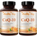 Coenzyme Q10 200mg CoQ10 补编 - Once Daily Coq 10 200mg Powder Capsules for Health Heart Antioxidant and Energy Support - 非GMO 快速吸收 Ubiquinone Q10 Coenzyme (400 services) (英语).