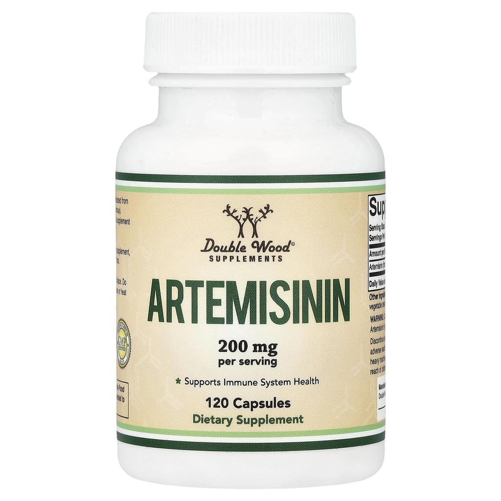 青蒿素(Sweet Wormwood Cleanse)(Artemisia Annua) 200 mg Per service, 120 Capsules (两个月供应) Vegan Safe, Non-GMO, Gluten Free (Immune Support) by Double Wood