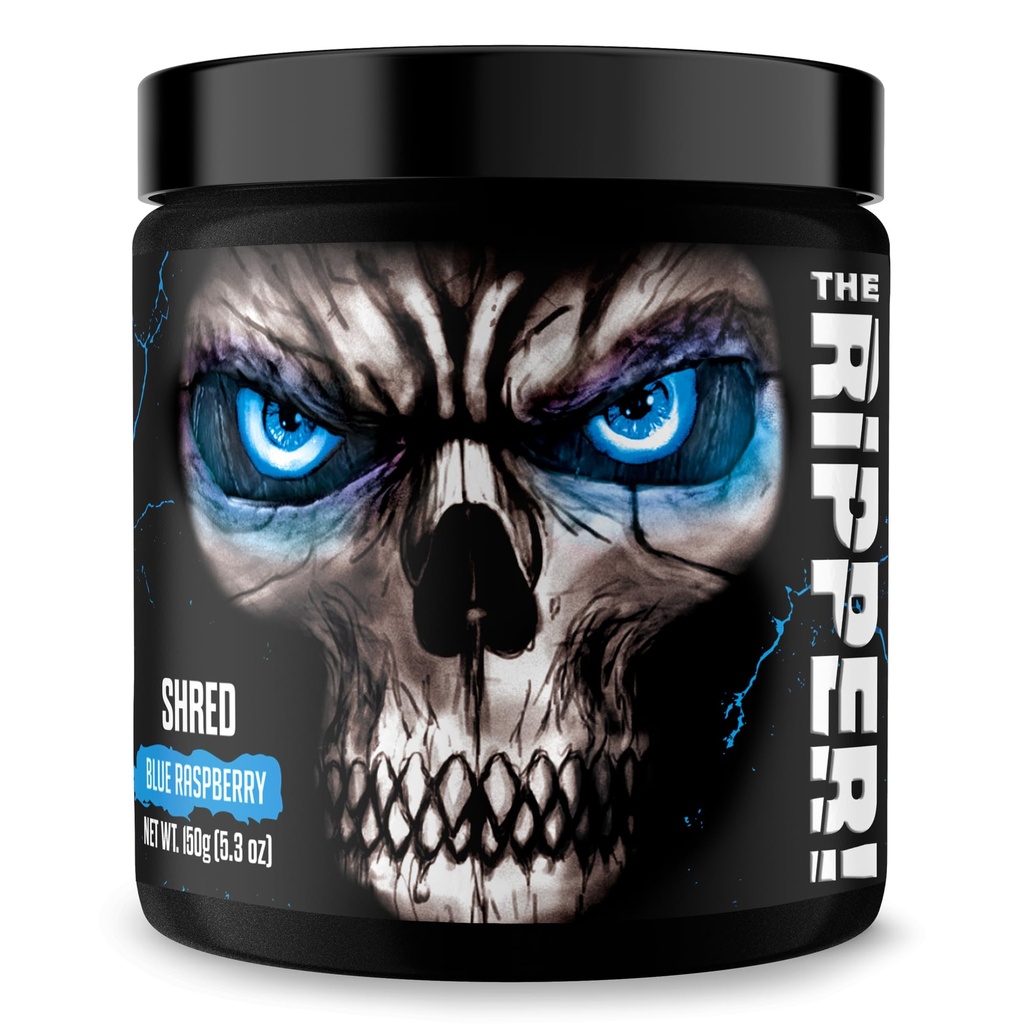 JNX开膛手! Fat Burner Pre Workingout Powder for Men & Women 热活性脂肪燃烧剂和Appetite 抑制剂、促进能量和耐力 蓝树莓,30种