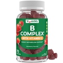 B 配有维生素C的复合蛋白 – 大品尝1 a 日能量和神经系统支持成人 – Vegan, Kosher, Non-GMO 维生素B 配有 B12, B6, Niacin & Folic Acid – 70 Count