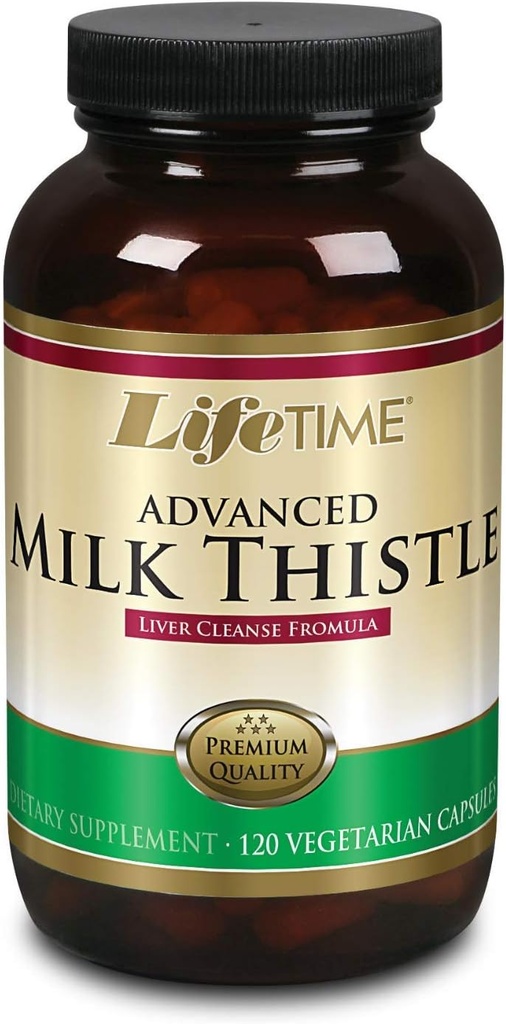 LifeTIME 牛奶 硝酸盐 混合 肝脏 清洁 配 Dandelion Root and Turmeric (120 CT)