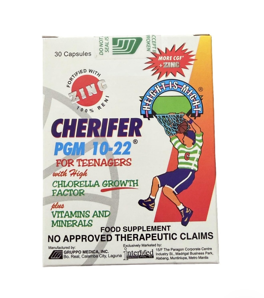 Cherifer PGM 10-22 带锌的幼虫,含氯氏菌生长因子,和陶林30 Capsules