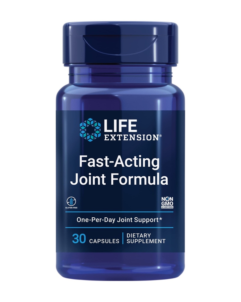 Life Extension Fast-Acting Joint Formula, Keratin, Korean Angelica, hyaluronic Acid, Joint discomfort Relief, Non-GMO, Gluten-Free, 30 Capsules