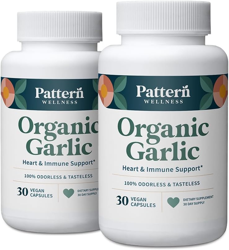(原始内容存档于2017-09-29). Patternness Odorness Organic Garlic – 1000mg – Imune, Circulatory & Heart Health Support – Non-GMO & Gluten Free – 60 Vegan Capsules (英语).