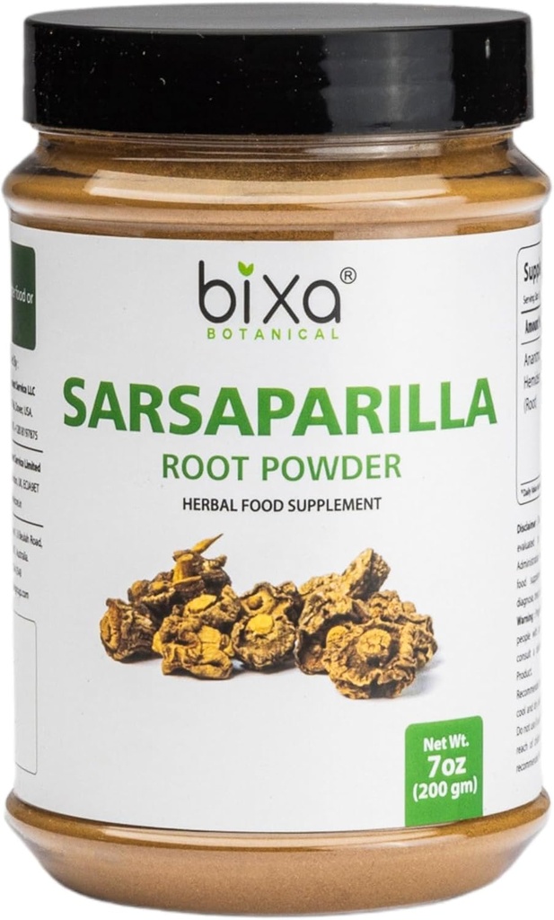 双溴沙帕里拉根粉(英语:bix BOTANical Sarsaparilla root Powder | HEMIDESMUS INDICUS | Anantmool | 200 grams / / 7 OZ | Ayurvedic Herbal Supplement | Gluten Free,非GMO,Steam tried, Vegan,100%纯度.