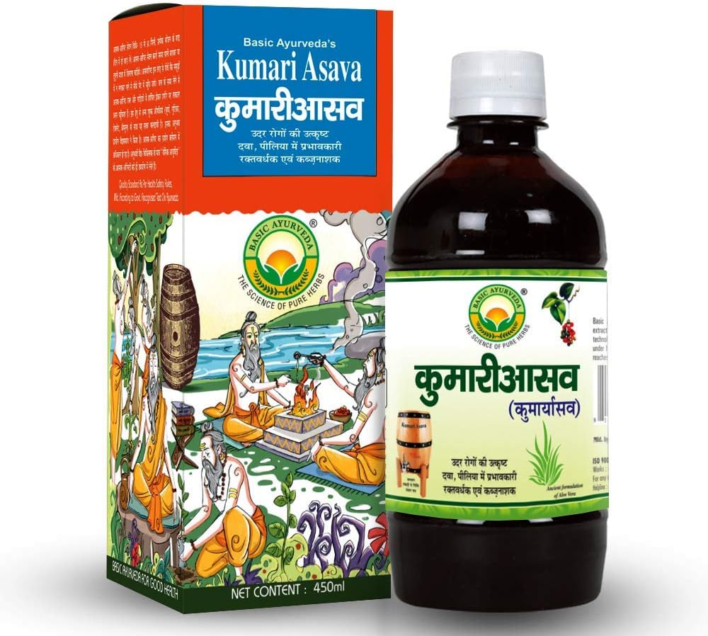 Ayurveda Kumari Asava 450ml 生活问题与改善文摘的功效。