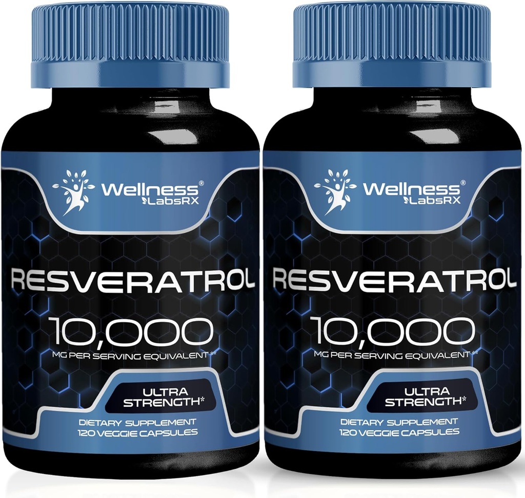 wellness LABSRX Resveratrol 1000mg Capsules - 240 伯爵 - 日本 Knotweed 提取 Resveratrol - 包2
