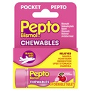 Pepto Bismol Pocket Chewable 片,用于Nausea, Heartburn, 消化不良, Upset Stomach, 和腹泻 - 5症状快速救助, Cherry Flavor 24 cm