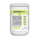 NutraBio BCAA 5000 Powder - Fermented Branched Chain Amino Acids for Muscle Growth & Recovery - Natural Flavors, Sweeteners, and Coloring, Vegan, Gluten Free - Unflavored, 60 Servings