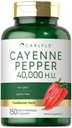 Carlyle Cayenne Pepper Capsules = 40000 HU = 非 GMO 和 Gluten 免费补编