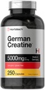 Horbaach 德国克赖丁单水合物 | 5000mg | 250 Powder Capsules | Non-GMO & Gluten Free Supplement