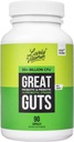 LIVELY VITAMIN CO. Great Guts Probiotic 50亿 CPU Probiotic - 平衡 GUT 微生物群,GI tract,炎症,消化, Reflux, Upset Stomach, & Darrhea - 90 Caps