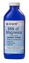 Major Milk of Magnesia Saline Laxative - 原始火焰 - 有效的过夜救济 - 无兴奋剂,无糖 - 16 Fl Oz