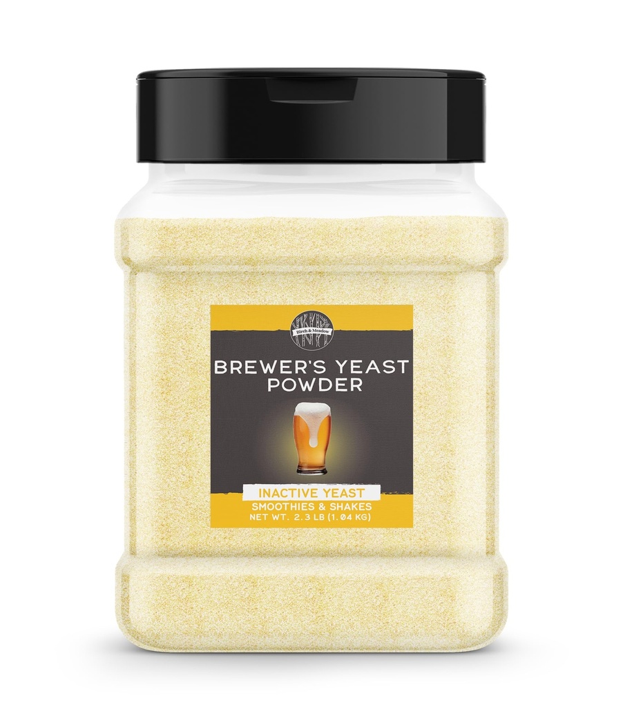 BIRCH & MEADOW Brewer's Yeast, 2.3 lb, 无活性Yeast, Smoothies & Shakes, 补编