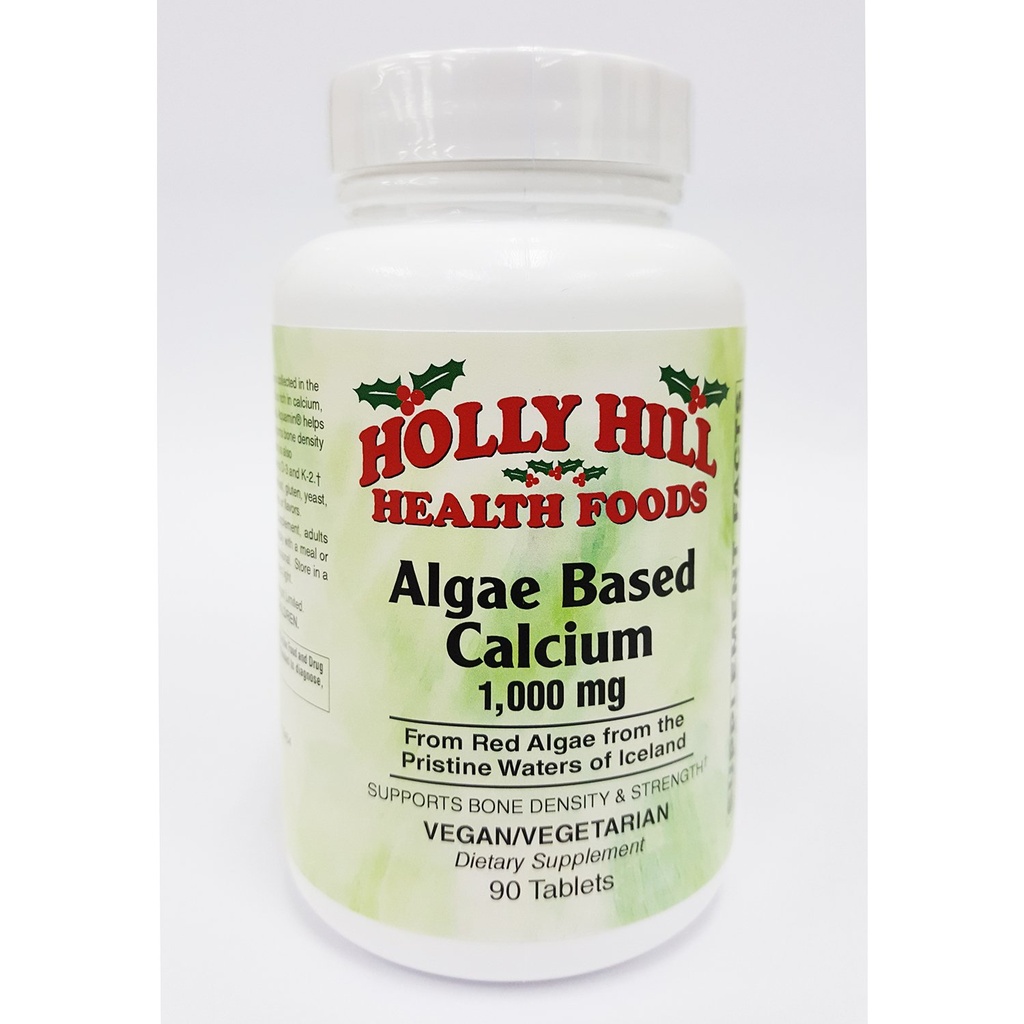 Holly Hill健康食品 藻类碱性钙 1000毫克,90片