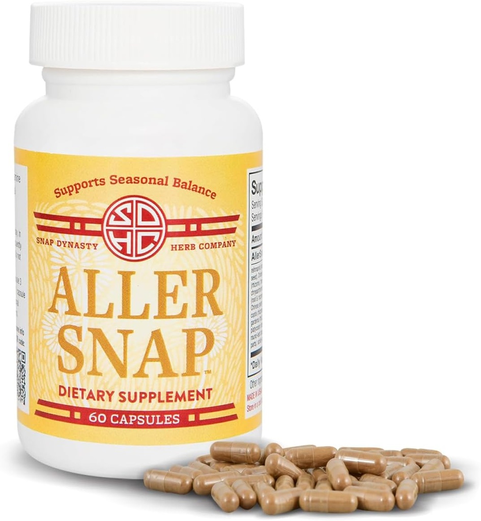 Snap Dynasty Aller Snap - 60ct Capsules, Pack of 1 - 植物基季支持健康组织胺反应,组织胺支持补充,无矛盾