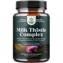 liver支持 Liver Cleanse Detox & 修复的牛奶硝酸盐补充剂 - 高级牛奶硝酸盐和 Dandelion Root 补充剂 Artichoke 提取剂 - Dandelion Capsules for Detox - 60 Ct