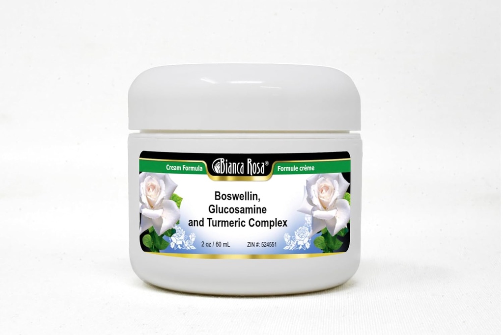 Bianca Rosa Boswellin、Glucosamine和Turmeric Complex 奶油(2 oz, ZIN: 524551) - 3 Pack
