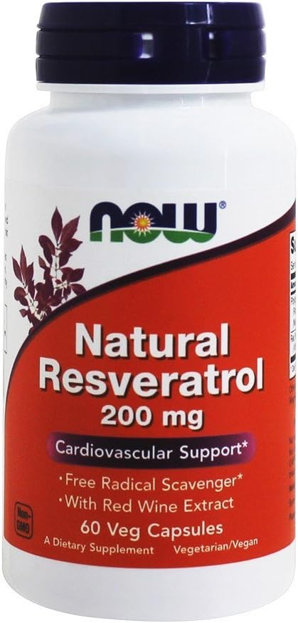 天然耐维拉特罗尔,200Mg,60Capsules by Now Foods