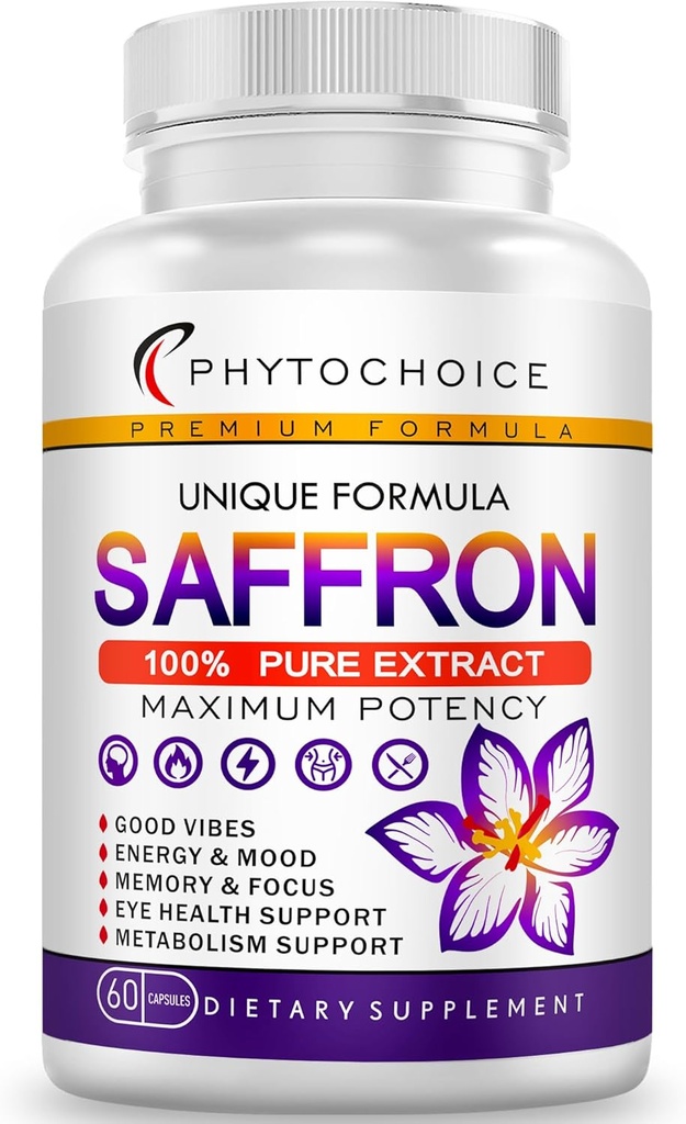 沙发补充品-100%纯沙发提取品 Capsules-Boost Energy & Mood,支持眼和心脏健康,焦点,视野 - 纯沙发提取品 88.5 mg - 在美国为女性和男性制造 60 Vegan Capsules