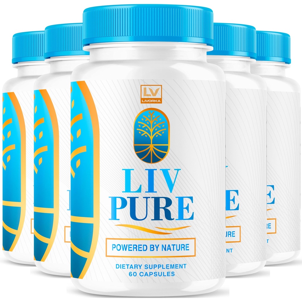 5 Pack - Liv Pure, Liv Pure Reviews, Liv Pure Pills, Liv Pure Pills Reviews, Livpure, Liv Pure Capsules Liver, LivPure Pill Now in Capsules, 300 Capsules for 150 Days