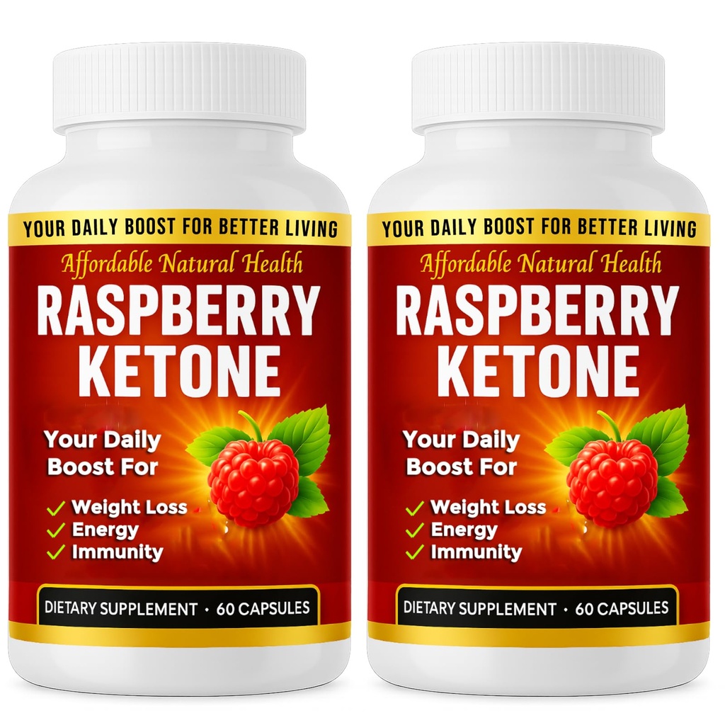 Raspberry Ketone Capsules,全自然配方,可能支持主动健康生活方式,1000毫克补充剂,120个Capsules(非Vegan),4个月供应,Vegan Raspberry Ketone,非转基因生物