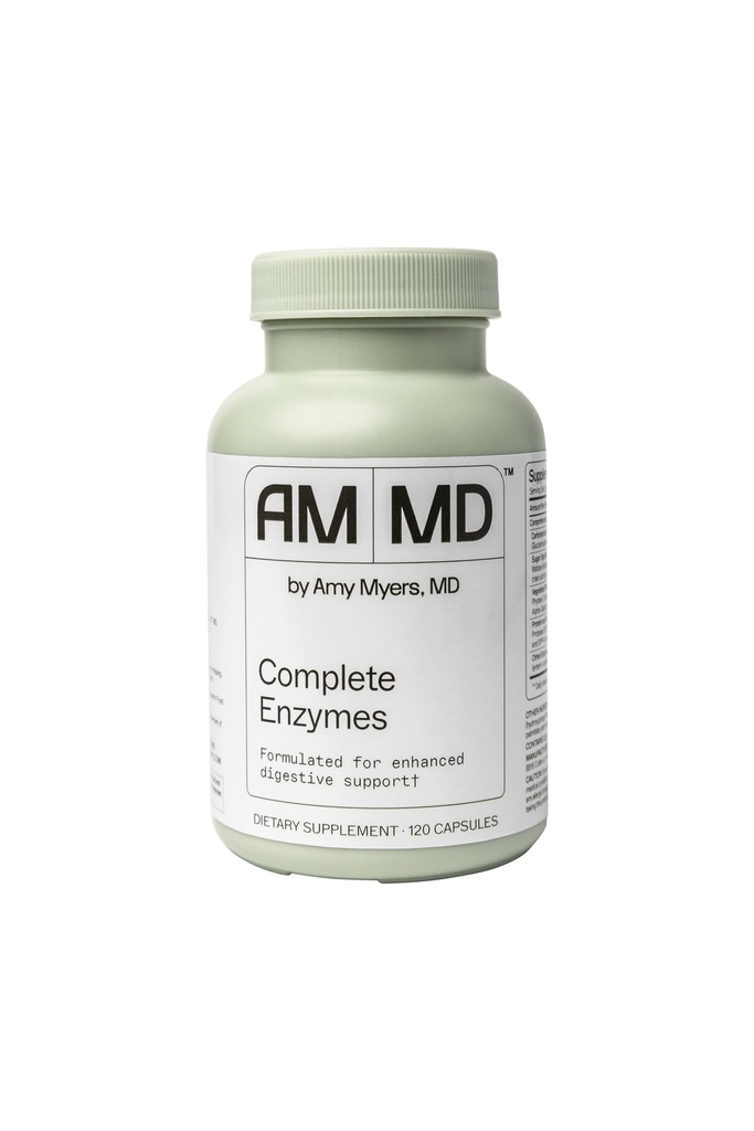Amy Myers MD 完整酶 - Gut Care和消化健康支持补充 - Daily健康微生物支持营养补充 - 120 Capsules