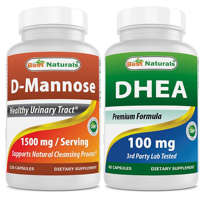 Best Naturals D-Mannose 1500毫克 & DHEA 100毫克
