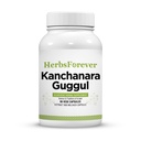Herbsforever Kanchnara Guggul | Ayurvedic Herbal 补编,90 Veg Capsules, 800mg 每一个传统健康支持 | Non-GMO & Vegan