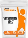 Bulk Assupports.com 维生素K2 粉末 - 维生素K2 MK-7,作为 Menaquinone Powder - K2 维生素补充健康,Gluten Free,每服9mg,25g(0.88 oz) (Pack of 1).
