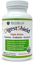 DigestShield + Probiotic & Prebiotic Supplement + Digestive Enzymes, Beat The Bloat, Safely Digest 奶制品,Gluten and Processed Foods, 减少脂肪对芝藤山的吸收,90-米供应