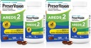 PreserVision AREDS 2 眼维生素和矿物补充剂,包含Lutein,维生素C,Zeaxanthin,锌和维生素E,120软胶(包装May Vary)(包2)