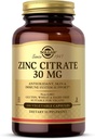 Solgar Zinc Citrate 蔬菜瓶盖, 100 Counter, Non-GMO, Gluten Free, 和Kosher, 支持免疫系统健康, 健康的皮肤和眼睛, 正常的味道和视觉
