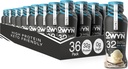 OWYN 只有你需要的 Pro Elite Vegan 高蛋白 Keto Shake, 32g 蛋白质, 9 氨酸, Omega-3, 预生, 工作与恢复, 0g Net Carbs, 零糖(Vanilla, 12 Fl Oz) (Pack of 36)