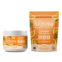 Ultima Electrolyte Powder Drink Mix Bundle – 免糖箱 – 橙色,30个服务罐和20个棒包 – 6个电解质和矿物 – Keto Friendly, Vegan, Non-GMO