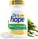 Beta 1,3D Glucan 200mg 60 Veggie Capsules - 用于Immune福利 - 清洁配方 补编 - 2 Capsules/ Day, 1 - Month Supply - 在美国制造