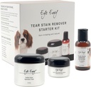眼膜狗眼泪膏 清除器启动 Kit. 100% 天然, 安全。 包含 : Stain Solution, 应用器 Pads, 和 Stain Powder. 泪膏治疗 Kit. Lasts 30–45 Days. 美国制造
