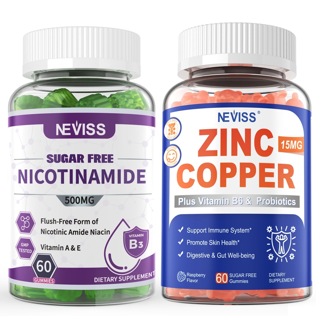 NEVISS Nicotinamide 500mg Gummys + 锌铜胶