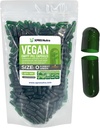 XPRS Nutra 大小 0 空卡普尔-500 空卡普尔-500 伯爵 Vegan Capsules - 蔬菜药丸 - DIY 蔬菜药丸填充 - 蔬菜药丸填充 Do- It- Yourself 补充品(森林绿色)